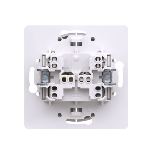 Выключатель скрытой установки CADUCEUS ALING EON, двухклавишный, с индикацией, 10АХ, 250В~, механизм