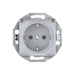 Розетка скрытой установки CADUCEUS ALING PRESTIGE, с заземлением, без шторок, с крышкой, с керамическим основанием, 16А, 250В~, механизм