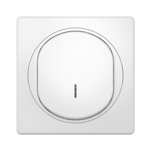 Выключатель скрытой установки CADUCEUS ALING EON, одноклавишный, перекрёстный, с индикацией, 10АХ, 250В~