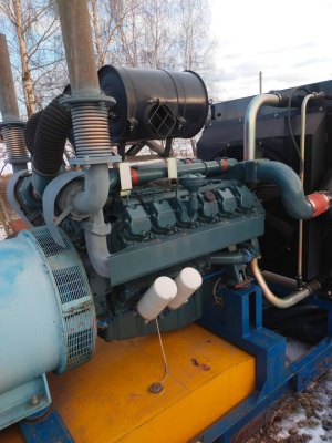 Дизельный генератор Doosan 500 квт наработка 110 моточасов