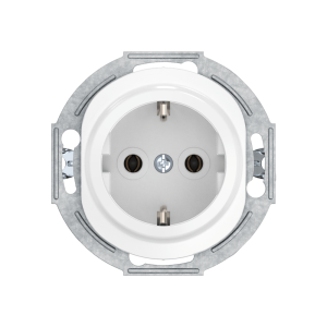 Механизм розетки скрытой установки CADUCEUS ALING EON с заземлением, без шторок, с керамическим основанием, 16А, 250В~