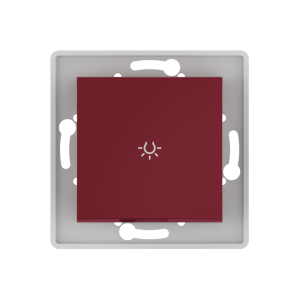 Выключатель скрытой установки CADUCEUS ALING PRESTIGE кнопочный, с символом «Свет», 10АХ, 250В~, механизм