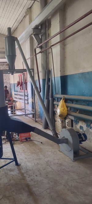 Пневмотранспортер улитка