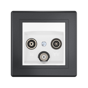 Розетка скрытой установки CADUCEUS ALING PRESTIGE антенная TV/FM/SAT, оконечная