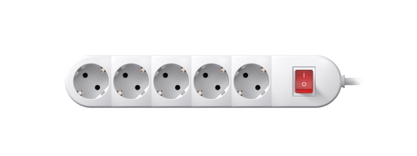 Удлинитель CADUCEUS ALING с выключателем, 5х16А, 250В~, 1,5м