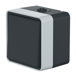 Выключатель одноклавишный CADUCEUS ALING PROTECTA, перекрестный, для открытой проводки, 10АХ, 250В~