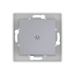 Выключатель скрытой установки CADUCEUS ALING PRESTIGE кнопочный, с символом «Свет», 10АХ, 250В~, механизм