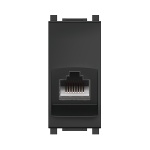 Розетка CADUCEUS ALING EXPERIENCE компьютерная, с модулем Keystone RJ45 8P8C cat.5e, UTP, модульная, для скрытой проводки, механизм