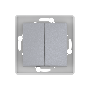 Выключатель скрытой установки CADUCEUS ALING PRESTIGE двухклавишный, 10АХ, 250В~, механизм