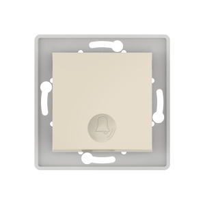 Выключатель скрытой установки CADUCEUS ALING PRESTIGE кнопочный, с символом «Звонок», 10А, 250В~, механизм