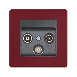 Розетка скрытой установки CADUCEUS ALING PRESTIGE антенная TV/FM/SAT, оконечная