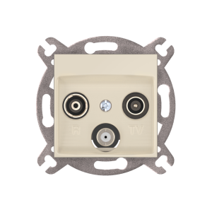 Розетка скрытой установки CADUCEUS ALING PRESTIGE антенная TV/FM/SAT, оконечная, механизм