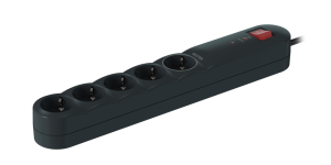 Удлинитель CADUCEUS ALING с выключателем, 5х16А, 1,5м, 250В~ с защитой от перенапряжения