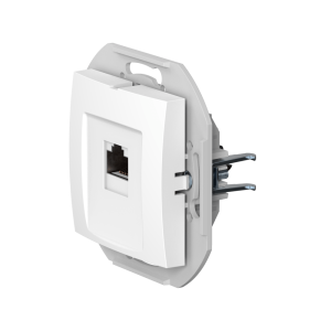 Розетка скрытой установки CADUCEUS ALING PRESTIGE компьютерная с модулем Keystone RJ45 8P8C, cat.6, FTP, механизм