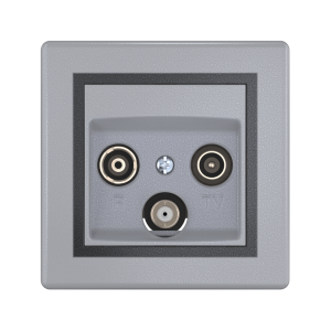 Розетка скрытой установки CADUCEUS ALING PRESTIGE антенная TV/FM/SAT, оконечная