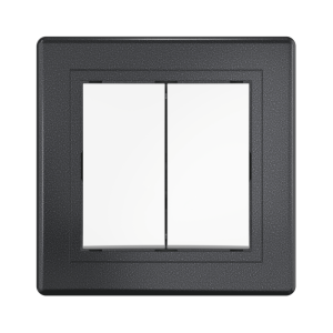 Выключатель скрытой установки CADUCEUS ALING PRESTIGE двухклавишный, проходной, 10АХ, 250В~