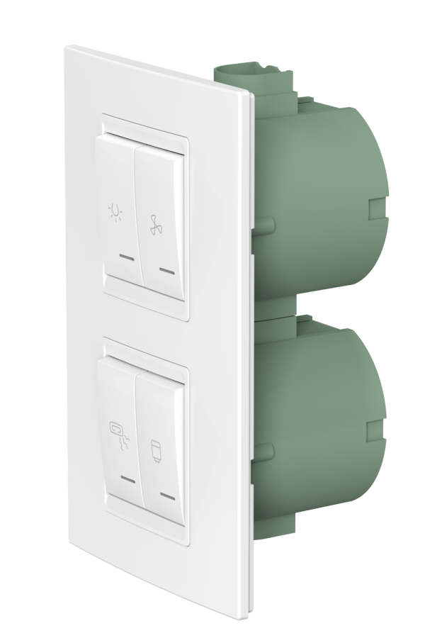 Комплект встраиваемых выключателей CADUCEUS ALING EXPERIENCE для ванной комнаты, 16А, 250В~