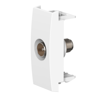 Розетка антенная TV CADUCEUS ALING MODE встраиваемая, одиночная, модульная, механизм