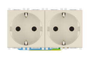 Розетка CADUCEUS ALING EXPERIENCE электрическая, двухместная, модульная, для скрытой проводки, механизм, 16А, 250 В~