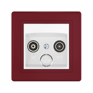 Розетка скрытой установки CADUCEUS ALING PRESTIGE антенная TV/FM, оконечная