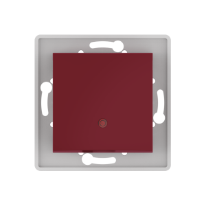 Выключатель скрытой установки CADUCEUS ALING PRESTIGE одноклавишный, проходной, с индикацией, 10АХ, 250В~, механизм