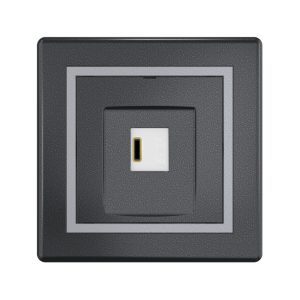 Розетка скрытой установки CADUCEUS ALING PRESTIGE USB, тип С, для зарядки 1-го устройства, 3А, 5В=, 250В~