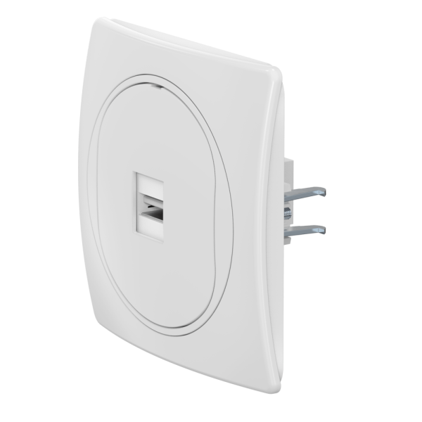 Розетка скрытой установки CADUCEUS ALING EON с модулем Keystone USB 2.0 тип A-A