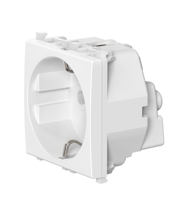 Розетка электрическая антибактериальная CADUCEUS ALING EXPERIENCE для скрытой проводки, модульная, 16А, 250В~