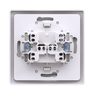 Выключатель скрытой установки CADUCEUS ALING PRESTIGE двухклавишный, 10АХ, 250В~