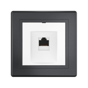 Розетка скрытой установки CADUCEUS ALING PRESTIGE компьютерная с модулем Keystone RJ45 8P8C, cat.6A, S/FTP