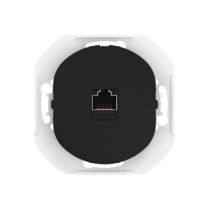 Розетка скрытой установки компьютерная CADUCEUS ALING EON с модулем Keystone RJ45 8P8C, cat.6, FTP, механизм
