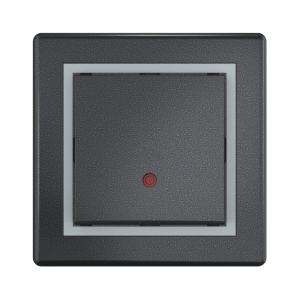 Выключатель скрытой установки CADUCEUS ALING PRESTIGE одноклавишный, перекрёстный, с индикацией, 10АХ, 250В~