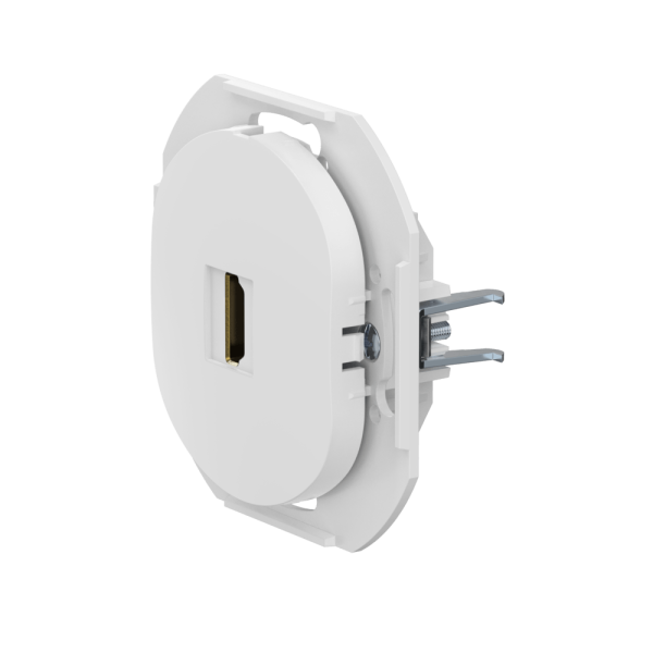 Розетка скрытой установки CADUCEUS ALING EON с модулем Keystone HDMI тип A-A, механизм