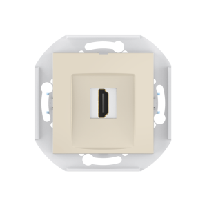 Розетка скрытой установки CADUCEUS ALING PRESTIGE с модулем Keystone HDMI тип A-A, механизм