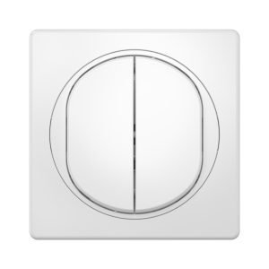 Выключатель скрытой установки CADUCEUS ALING EON двухклавишный, 10АХ, 250В~