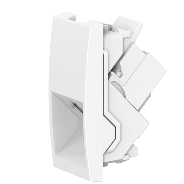 Розетка CADUCEUS ALING MODE телефонная, с модулем Keystone RJ12 6P6C cat.3, модульная, для скрытой проводки, механизм