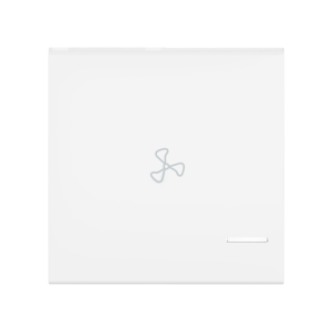 Клавиша CADUCEUS ALING EXPERIENCE, 2М, с символом «вентилятор», с индикаторным окошком