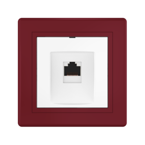 Розетка скрытой установки CADUCEUS ALING PRESTIGE компьютерная с модулем Keystone RJ45 8P8C cat.6, FTP