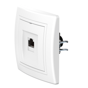 Розетка скрытой установки CADUCEUS ALING PRESTIGE компьютерная с модулем Keystone RJ45 8P8C, cat.6A, S/FTP