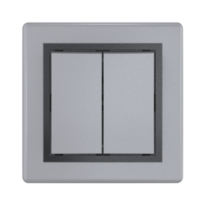 Выключатель скрытой установки CADUCEUS ALING PRESTIGE двухклавишный, 10АХ, 250В~