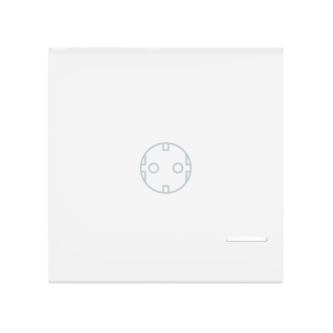 Клавиша CADUCEUS ALING EXPERIENCE, 2М, с символом «розетка», с индикаторным окошком