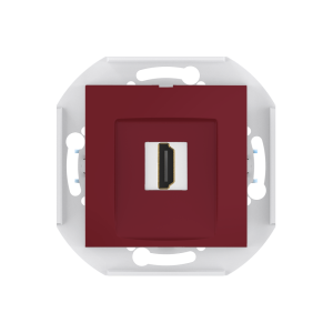 Розетка скрытой установки CADUCEUS ALING PRESTIGE с модулем Keystone HDMI тип A-A, механизм