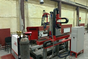 Установка автоматической наплавки буровых труб SBI