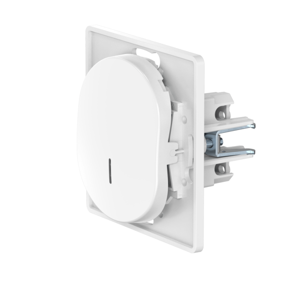 Выключатель скрытой установки одноклавишный CADUCEUS ALING EON с индикацией при включении, 16АХ, 250В~, механизм