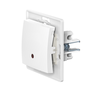 Выключатель скрытой установки CADUCEUS ALING PRESTIGE одноклавишный, с индикацией, 10АХ, 250В~, механизм