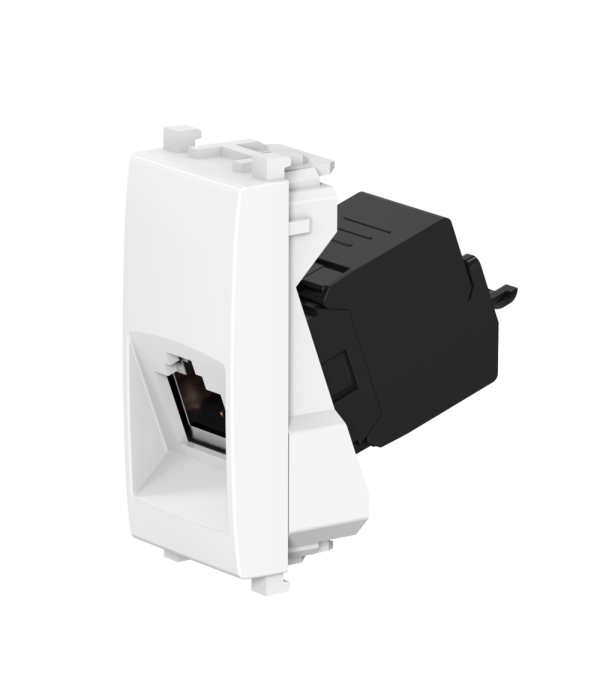 Розетка CADUCEUS ALING EXPERIENCE компьютерная, с модулем Keystone RJ45 8P8C cat.6, UTP, модульная, для скрытой проводки, механизм