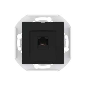 Розетка скрытой установки CADUCEUS ALING PRESTIGE компьютерная с модулем Keystone RJ45 8P8C, cat.6, UTP, механизм