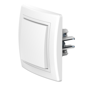 Выключатель скрытой установки CADUCEUS ALING PRESTIGE одноклавишный, перекрёстный, 10АХ, 250В~