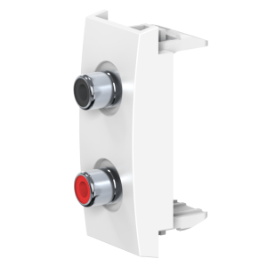 Розетка аудио 2хRCA CADUCEUS ALING MODE для скрытой проводки, механизм