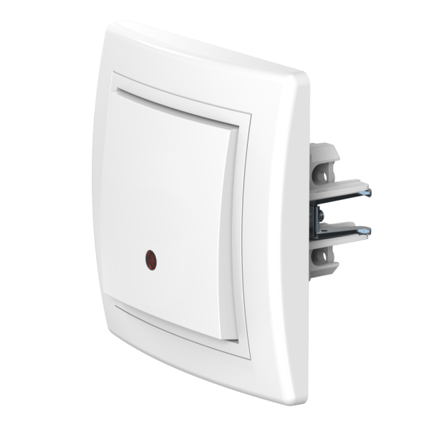 Выключатель скрытой установки CADUCEUS ALING PRESTIGE одноклавишный, с индикацией при включении, 16АХ, 250В~